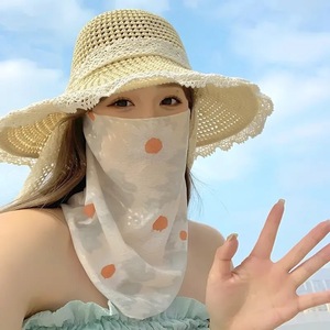 Floral Print Sun Protection Face Mask For Women Breathable UV Protection Neck Warmer Outdoor Use - Product Image 2