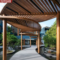 Pergola Sculpturale 3D Moderne en Métal Gravée sur Mesure pour Extérieur, Grande, pour Hôtels, Places Publiques, en Acier Inoxydable, Art Abstrait Pare-Soleil