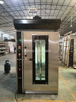Four à air chaud numérique automatique à 16-32 plateaux rotatifs, grande capacité, écran LED, portable, pour restaurants, hôtels, boulangeries