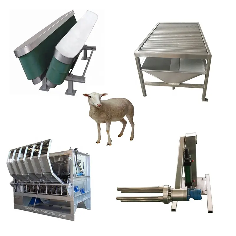 Equipamento de abate Halal matadouro de ovelhas/cabras para máquinas de processamento de carne linha de abate de ovelhas design de matadouro