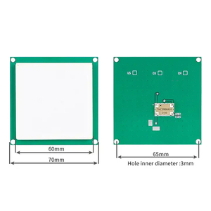 FUWIT 860 ~ 960MHz 40*40mm anti-collisione più tag lettura 3dbi rfid microstrip ceramics antenna