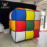 Game Party Store Business Promotion Event Gonflable Magic Cube Model Balloon Decoration