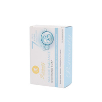 Boîte d'emballage OEM personnalisée de haute qualité pour savon, tampons, couches, en papier recyclé, forme carrée, avec estampage à chaud