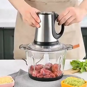 Picadora de carne pequeña eléctrica multifunción, picadora de carne de acero inoxidable, procesador de carne, picadora de alimentos, picadora eléctrica - Product Image 1