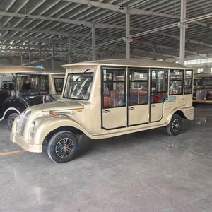 Mejor Precio, Vehículo Turístico Eléctrico Clásico Blanco para 11 Pasajeros, Auto Retro Vintage para Turismo con Batería de Litio - Product Image 2