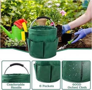 Tote <b>Bag</b> With Pockets <b>Foldable</b> Fabric Garden for Planting Pruning Harvesting Yard Cleanup <b>Beach</b> Toys and Outdoor Storage - Product Image 4