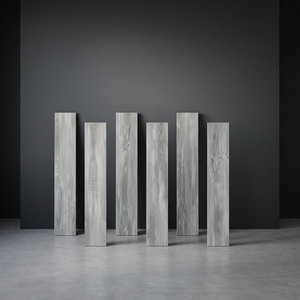 Latina Grey 8x48 Inch <b>Matte</b> Wood Look Porcelain Plank Tiles Contemporary Timber <b>Flooring</b> Design - Product Image 1