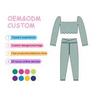Ensemble de yoga d'été uni en gros pour bébés filles – Style décontracté et tendance – Faible MOQ – Ensembles de vêtements pour filles
