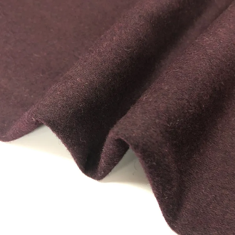 Yün Melton örgü kumaş stok kış ceket için ucuz fiyat Polyester yün/Polyester 100% poli örgü