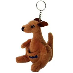 Kangaroo plush toy key ring keyring plush