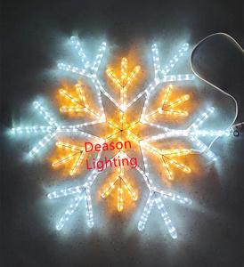IP65 Waterproof LED Rope <strong>Lights</strong> Large <strong>Snowflake</strong> Motif Christmas <strong>Window</strong> Decoration for Year-Round Outdoor Use - Product Image 4