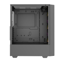 Boîtier d'ordinateur de jeu de fabrication haut de gamme avec panneau frontal en métal maillé et verre trempé, alimentation RGB, pour PC de bureau ATX