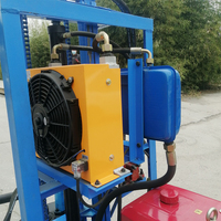 CS-3502 Portable Diesel chenille petit puits d'eau et plate-forme de forage de minerai 300m profondeur moteur boîte de vitesses et composants de noyau de pompe Type de puissance aérienne