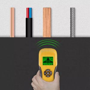 6-in-1 detektor balok pencari untuk Tengah dan tepi kayu AC kawat logam kancing Joist pipa, Stud <span class=keywords><strong>Finder</strong></span> pemindai Dinding - Product Image 5