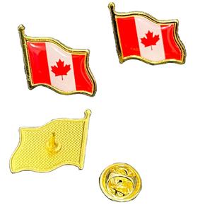 Broche drapeau américain en gros de Chine, badge émaillé électroplaqué Canada, époxy, pays du monde, épinglette en fer goutte d'huile, boucle papillon - Product Image 4