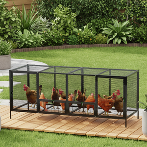 Outdoor <strong>Large</strong> Chicken Cage Weasel-Proof <strong>Rabbit</strong> <strong>Hutch</strong> &amp; Pigeon Coop, Multi-Purpose Animal Enclosure - Product Image 2