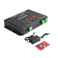 K-8000C contrôleur de couleur LED magique programmable DMX512/SPI contrôle polychrome 128 mo-32 go carte SD codage intégré à intensité variable
