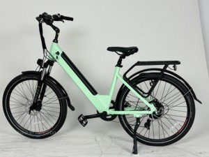 Vélo électrique de ville pour femmes, 27,5 pouces, avec batterie au lithium 48V 15Ah, idéal pour les trajets quotidiens - Product Image 4