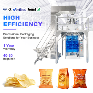 Fully Automatic Filling Packaging Machine for Potato Chips <b>Seaweed</b> <b>Snacks</b> Packing Machine Small Pouch Vertical - Product Image 1
