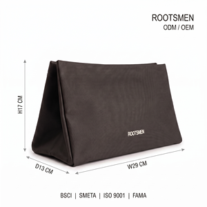 Customizable Color Flat <b>Makeup</b> <b>Bag</b> with <b>Large</b> Capacity PU Material Open Closure for Travel Storage - Product Image 2