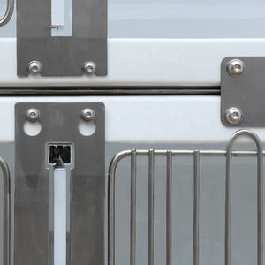 Huisdier Krat Kooi Modulair Ontwerp Midden Deelbare Kooi Mobiel Op Wielen Glasvezel Kat Hond Krat Kennle - Product Image 6