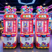 Kising Jeu d'arcade 10 voies Shuttle Clown Rabbit, Mises multiplicatives, Roue chanceuse, Double distribution billets et jetons
