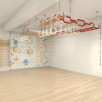 Équipement d'entraînement Ninja Warrior intérieur/extérieur, taille personnalisée, capacité maximale 300 enfants, adolescents, adultes, parcours d'obstacles pour la maison