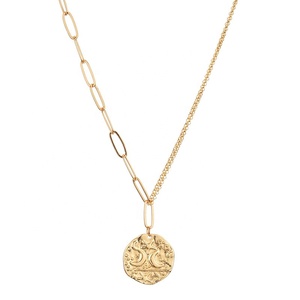 Amazon Bán Chạy Nhất <span class=keywords><strong>Moon</strong></span> And Sun Mạ Vàng 14 OT Mặt Dây Chuyền Vòng Cổ Cho Phụ Nữ Choker Vòng Cổ - Product Image 4