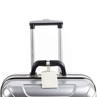Étiquettes de bagage en cuir PU personnalisées avec logo pour valises et sacs de voyage – Idéales pour les marques