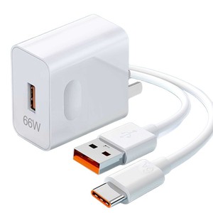 Type <b>C</b> <b>Charging</b> Cable 6A Fast Charge TPE Material For Tablet With Cable 0.5M White - Product Image 2