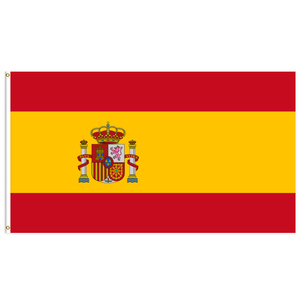 Drapeau de l'<span class=keywords><strong>Espagne</strong></span> Drapeau national personnalisé de tous les pays 3x5 FT Fibre de polyester suspendue pour l'extérieur Livraison rapide et personnalisée - Product Image 1