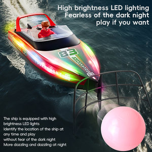 어린이 십대를위한 HJ821T 원격 제어 레이싱 전투 선박 도매 게임 소년 장난감 선물 RC 수상 축구 보트 - Product Image 3