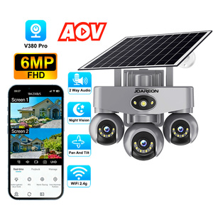 <span class=keywords><strong>Camera</strong></span> an ninh ngoài trời không dây IP PTZ năng lượng mặt trời JOAREON New V380 Pro 3 ống kính WiFi, phát hiện góc nhìn rộng, ba màn hình, âm thanh hai chiều - Product Image 1