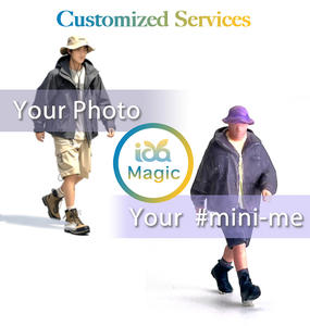 Figurine miniature imprimée en 3D à l'échelle 1:64 IOTA, modèle de jouet en résine plastique personnalisé, homme assis sur une chaise de camping, état neuf, dessin animé - Product Image 6