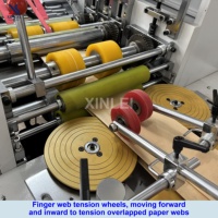 Machine de fabrication de sacs en papier à fond pointu entièrement automatique à grande vitesse pour l'emballage de pain et de snacks, pour rouleaux de papier alimentaire Kraft, modèle 260