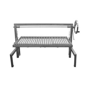 Parrilla rectangular de hierro fundido para parrilla de carbón, hornillo personalizado para pollo con brocheta giratoria - Product Image 3