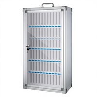 Armoire à casiers pour téléphones portables en alliage d'aluminium à 72 emplacements, durable, murale, pour bureau/salle de classe/salle de sport