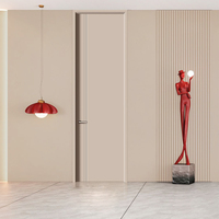 Porte coupe-feu intérieure en bois massif pour hôtel, hôpital, commerce, porte coupe-feu acoustique en bois