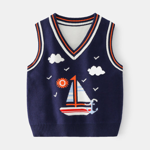 <span class=keywords><strong>Gilet</strong></span> en coton décontracté de style coréen pour tout-petits garçons Pull <span class=keywords><strong>sans</strong></span> <span class=keywords><strong>capuche</strong></span> avec dessin animé mignon <span class=keywords><strong>Gilet</strong></span> <span class=keywords><strong>sans</strong></span> manches à la mode - Product Image 6
