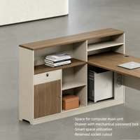 Poste de travail modulaire moderne et écologique avec cloison de séparation et chaise, idéal pour les écoles et les bureaux