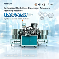 Équipement d'assemblage de disques d'étanchéité pour vannes de chasse d'eau XUNNUO, machine automatisée à commande PLC entraînée par un moteur, garantie 1 an, haute capacité