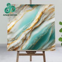 Papel tapiz de vinilo de alto brillo de Pvc 3D, papel tapiz de mármol simulado, pegatinas de azulejos para paneles de pared domésticos