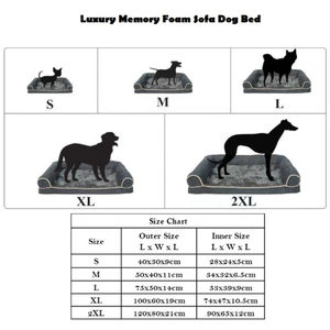 Grand oreiller de luxe personnalisé pour lit de chien en mousse à mémoire de forme Oreiller orthopédique intérieur imperméable pour chien Canapé confortable pour animaux de compagnie - Product Image 2