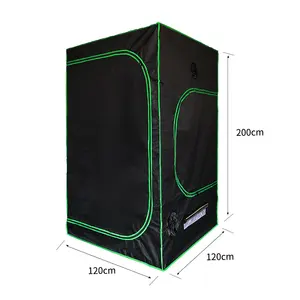 600D Growtent 4'*4' Grow Tent Complete Kit Waterproof Plant Tent Hydroponic Tent Growing Plants Grow Kit