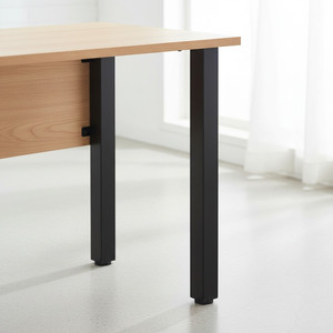 Set of 4 <b>adjustable</b> <b>table</b> <b>legs</b>. Plate size: 60x60 cm. <b>Height</b>: 710 mm. Black. For fixed <b>tables</b>. Model: Rigo - Product Image 2