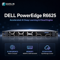 Server Rak Dell PowerEdge R6625 1U Baru, Dual AMD EPYC 9004 Series DDR5 24x DIMM, Server Densitas Komputasi Tinggi