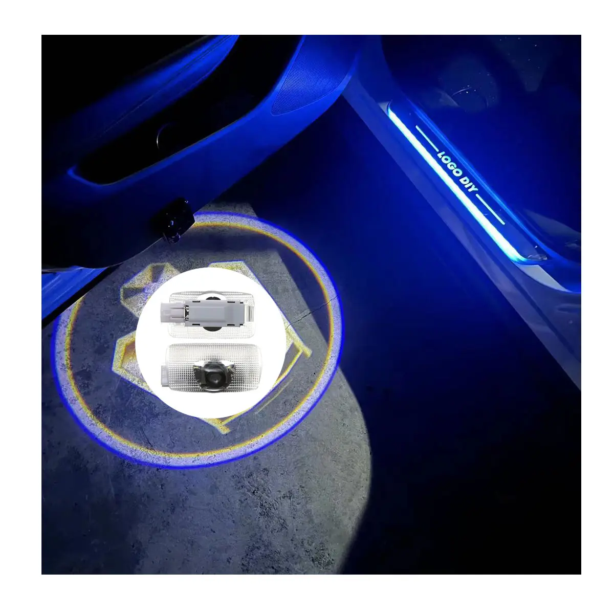 2x otomatik karşılama ışık için Toyota araba LED Logo projektör hayalet gölge