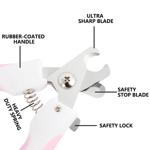 Safe Stainless Steel Pet <b>Dog</b> & Cat Nail Clippers with File Anti-Scratch <b>Scissors</b> Easy to Use for Claw Trimming & Grooming - Product Image 2