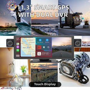 11.3 inch ai thông minh <span class=keywords><strong>GPS</strong></span> <span class=keywords><strong>navigation</strong></span> ghi âm kép DVR xách tay không dây Carplay với Android 12 OS TN IPS màn hình 1 năm bảo hành - Product Image 3