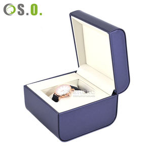 Boîte à montres en cuir de luxe haut de gamme pour homme et femme, boîtes d'emballage pour montres avec logo personnalisé, matériau en cuir PU, présentoir pour montres - Product Image 3